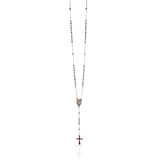 Colar Rosary Gold & Silver - longo
