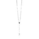 Colar Rosary Silver - longo