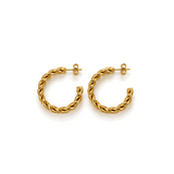 Argolas Twisted Gold