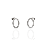 Brincos Gleam Hoop silver