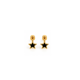 Brincos Little Stars black