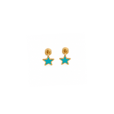 Brincos Little Stars blue
