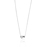 Colar Twin Hearts Silver