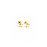 Brincos Little Stars white